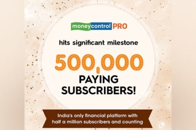 Moneycontrol Pro gains 500,000 paying subscribers in 36 months