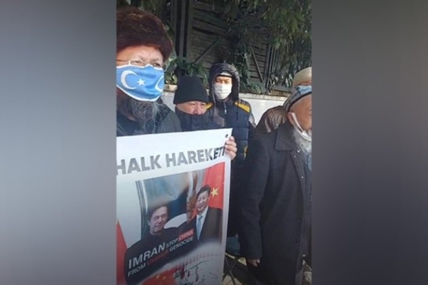 Uyghur Muslims protest in Turkey against Pakistan PM Imran Khan’s clean chit to China