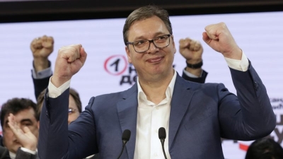 Vucic’s media domination ‘hard to catch up’ in Serbia election campaign